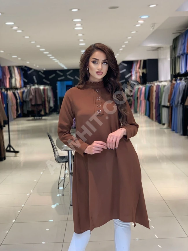 تونيك نسائي طويل مناسب للمحجبات 