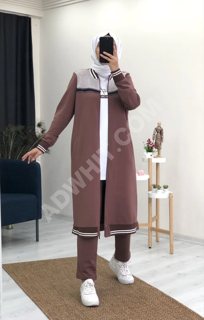 طقم سبور نسائي ثلاث قطع للمحجبات 