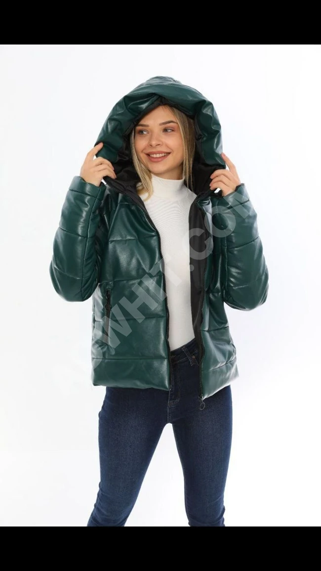 جاكيت جلد نسائي 