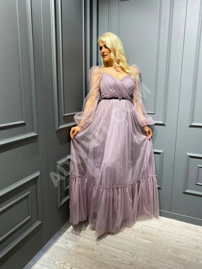 فستان سهرة شيفون نسائي