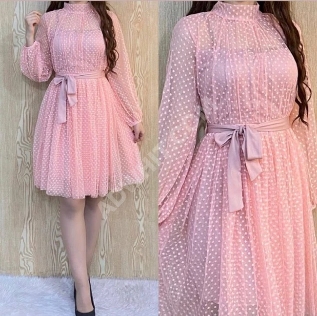 فستان سهرة نسائي شيفون قصير 