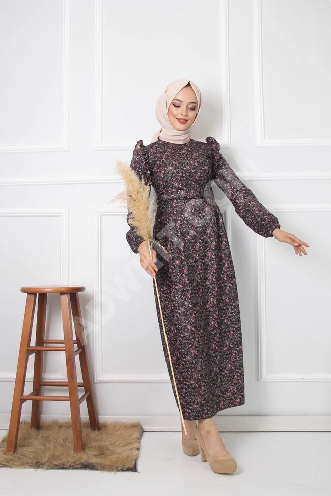 فستان نسائي طويل للمحجبات 