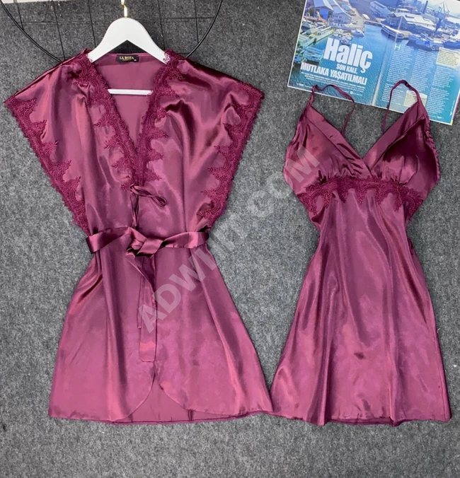 طقم نوم نسائي قطعتين 