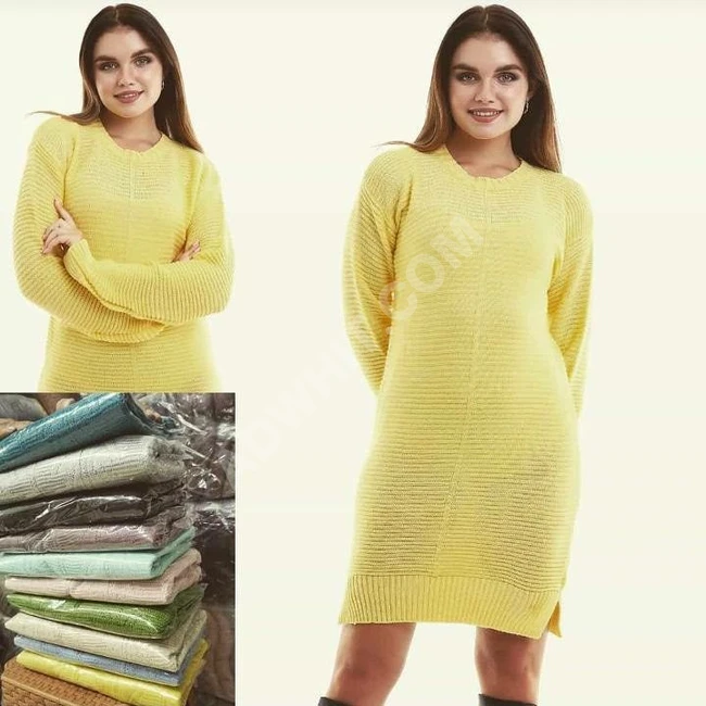 بلوز نسائي صوف طويل 