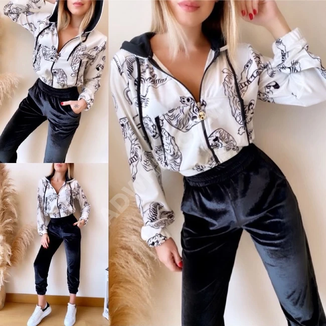 طقم مخمل نسائي 