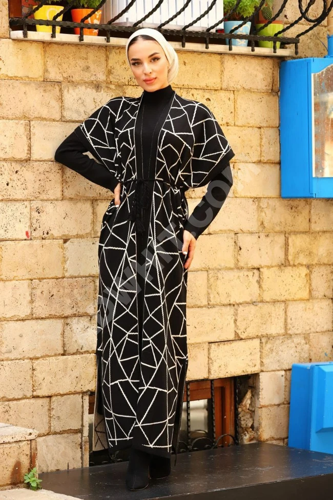 طقم نسائي صوف طويل للمحجبات 