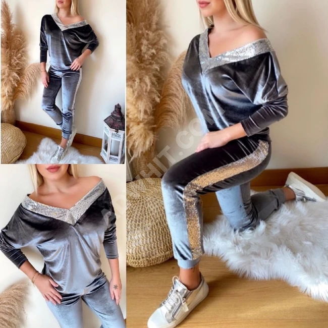 طقم مخمل نسائي