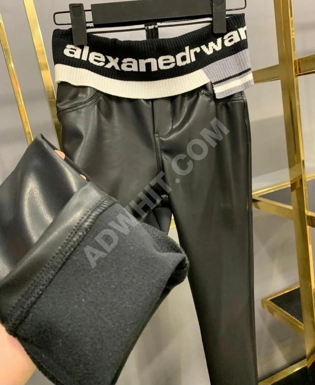 بنطال جلد نسائي 