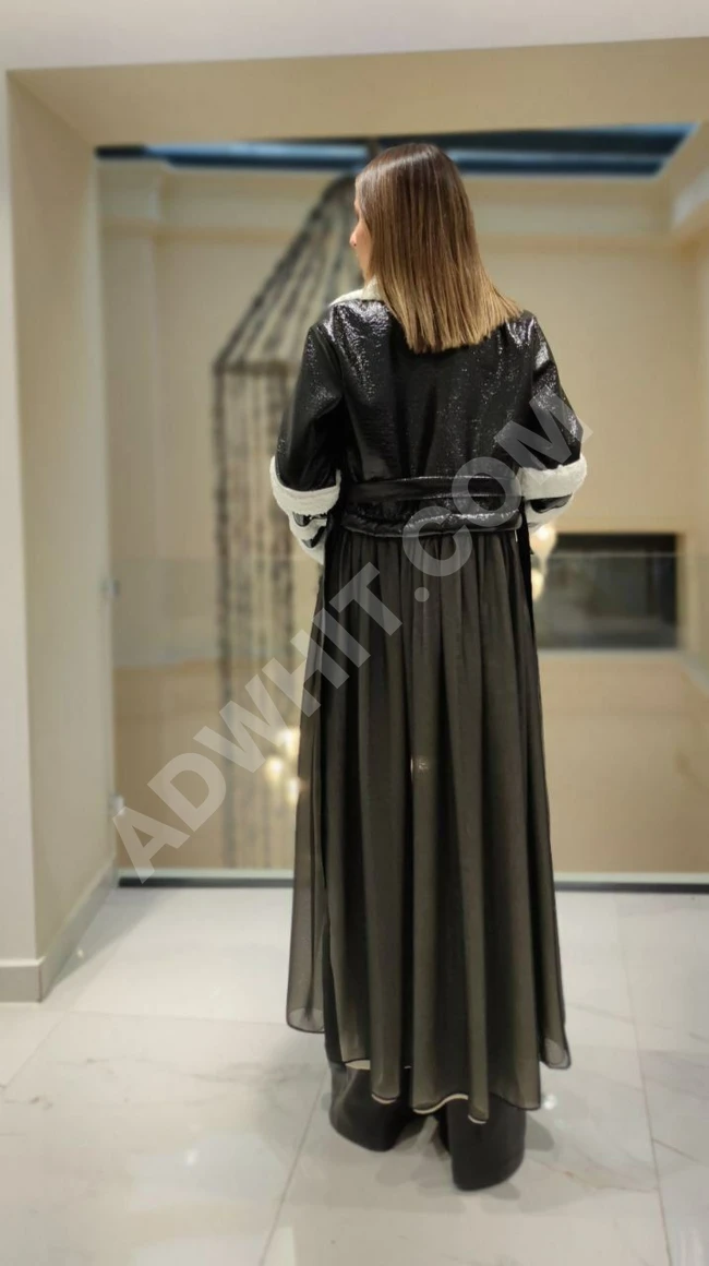 جاكيت نسائي طويل فاخر 