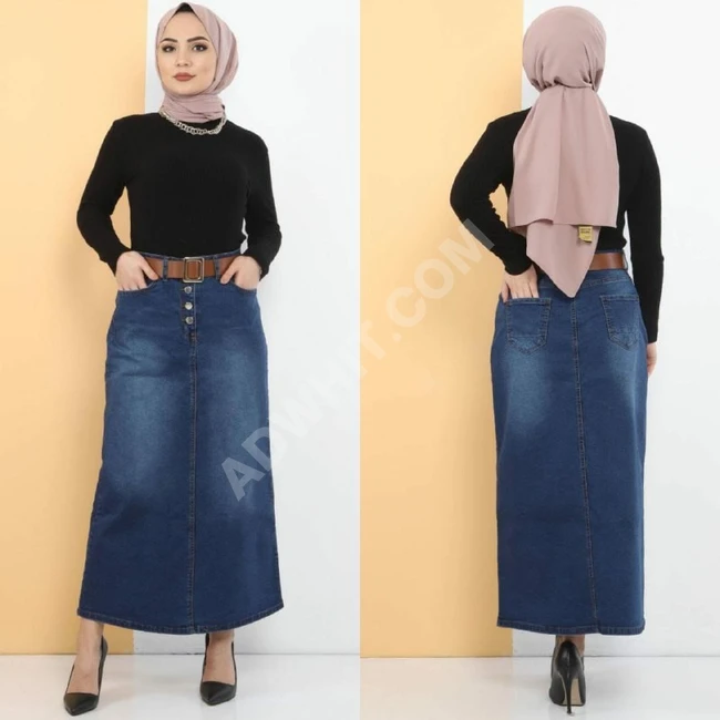 تنورة جينز نسائية 