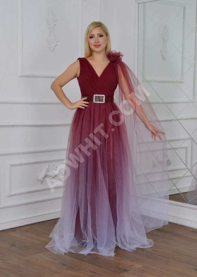 فستان سهرة نسائي طويل راقي 