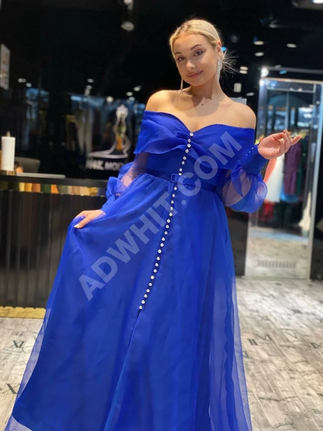 فستان سهرة نسائي شيفون 