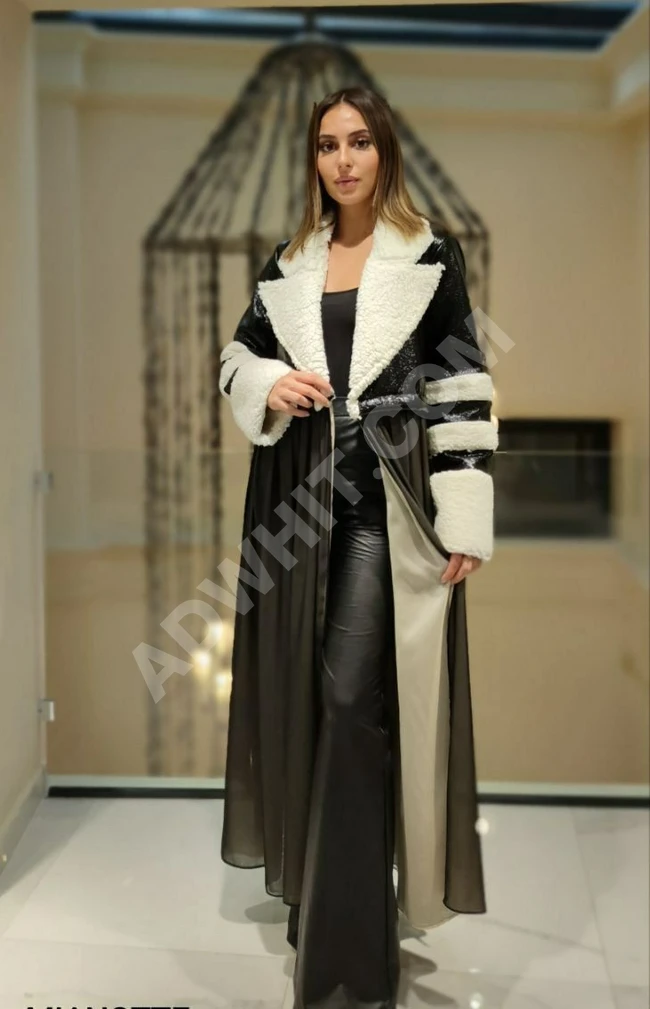 جاكيت نسائي طويل فاخر 