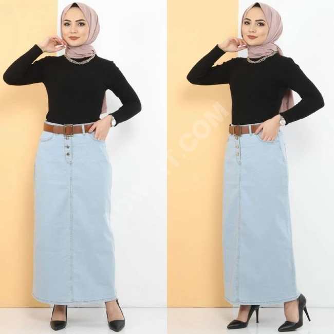 تنورة جينز نسائية 