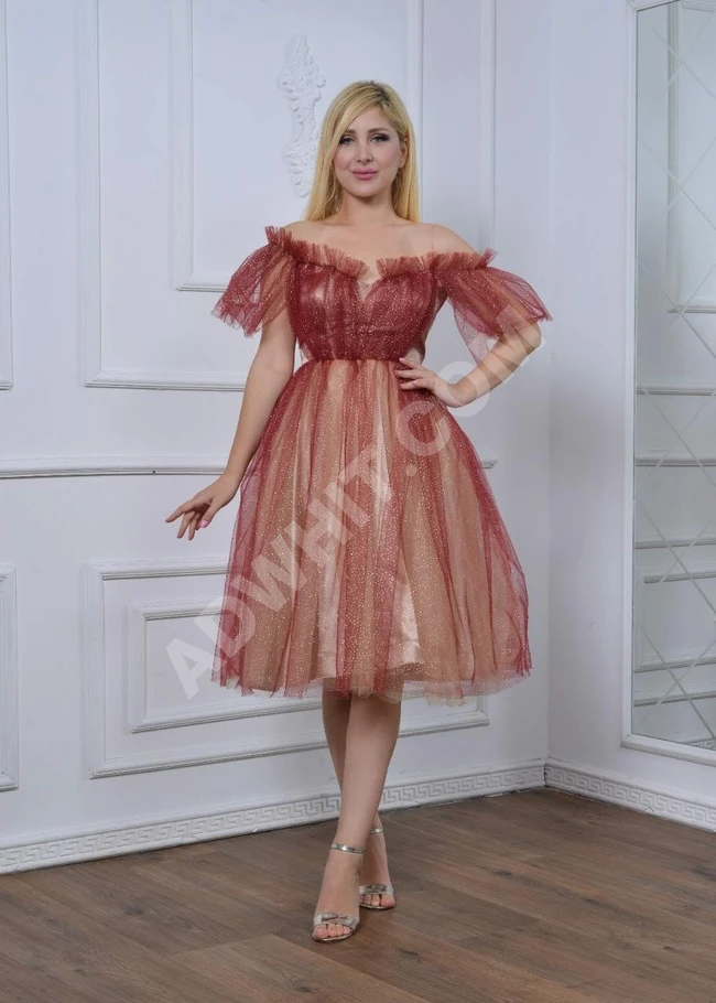 فستان سهرة نسائي قصير 