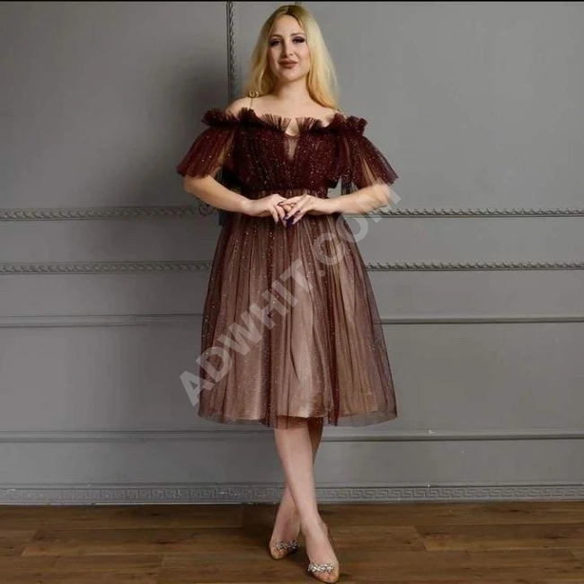 فستان سهرة نسائي قصير 