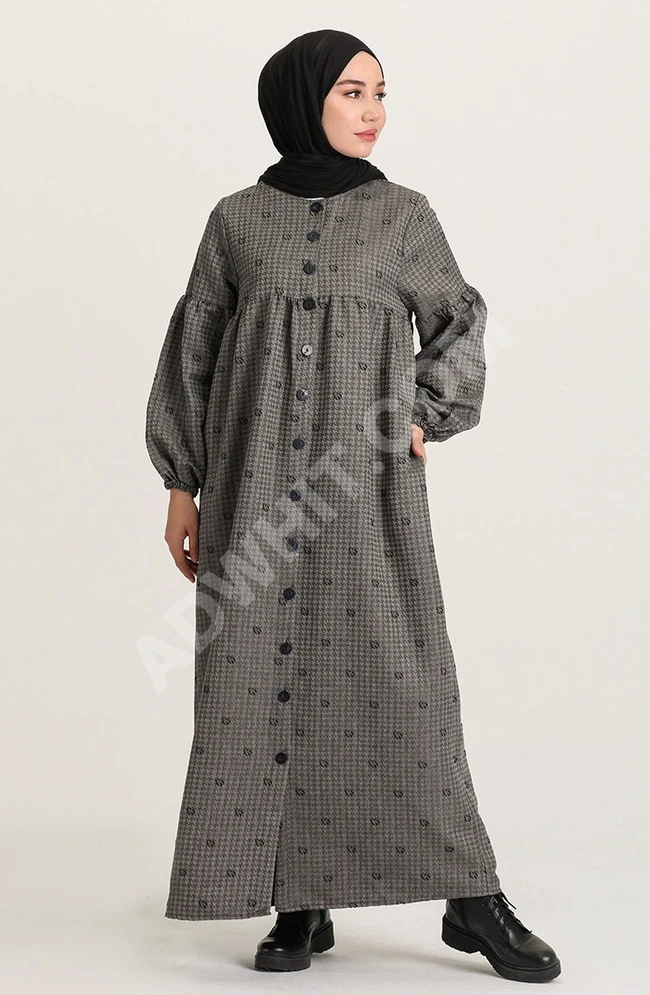 فستان نسائي شتوي طويل للمحجبات