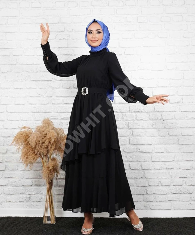 فستان نسائي طويل للمحجبات 