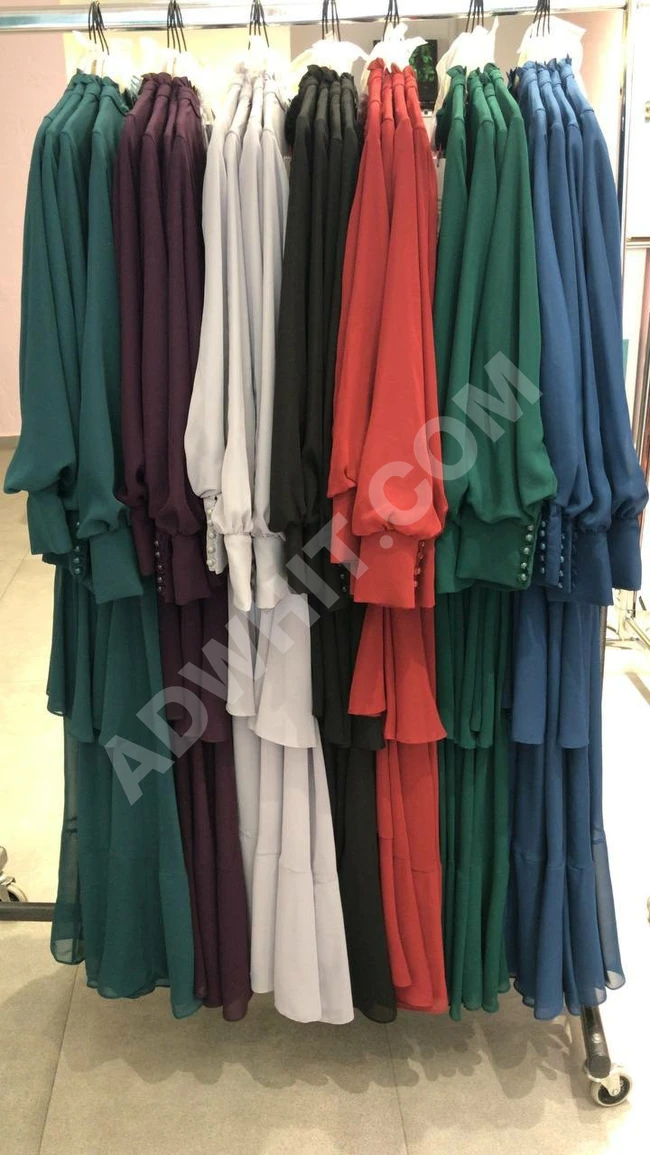 فستان نسائي طويل للمحجبات 