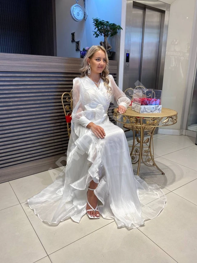 فستان سهرة نسائي طويل فاخر 