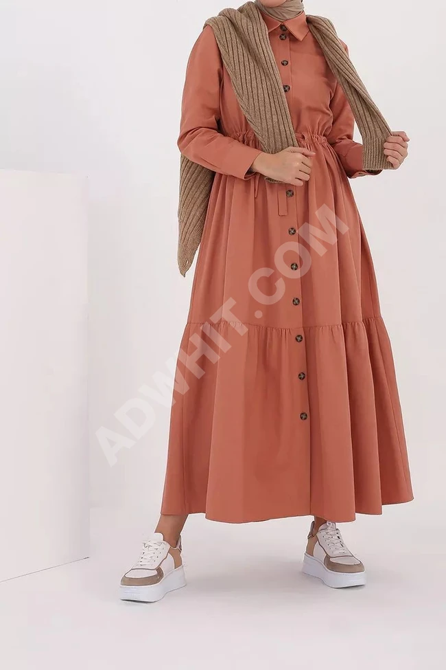 فستان نسائي طويل للمحجبات 