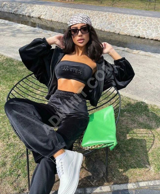 طقم مخمل نسائي 