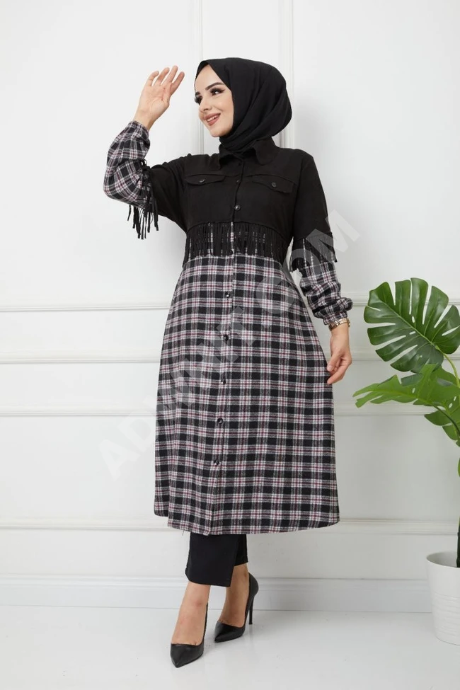 جاكيت نسائي طويل للمحجبات 