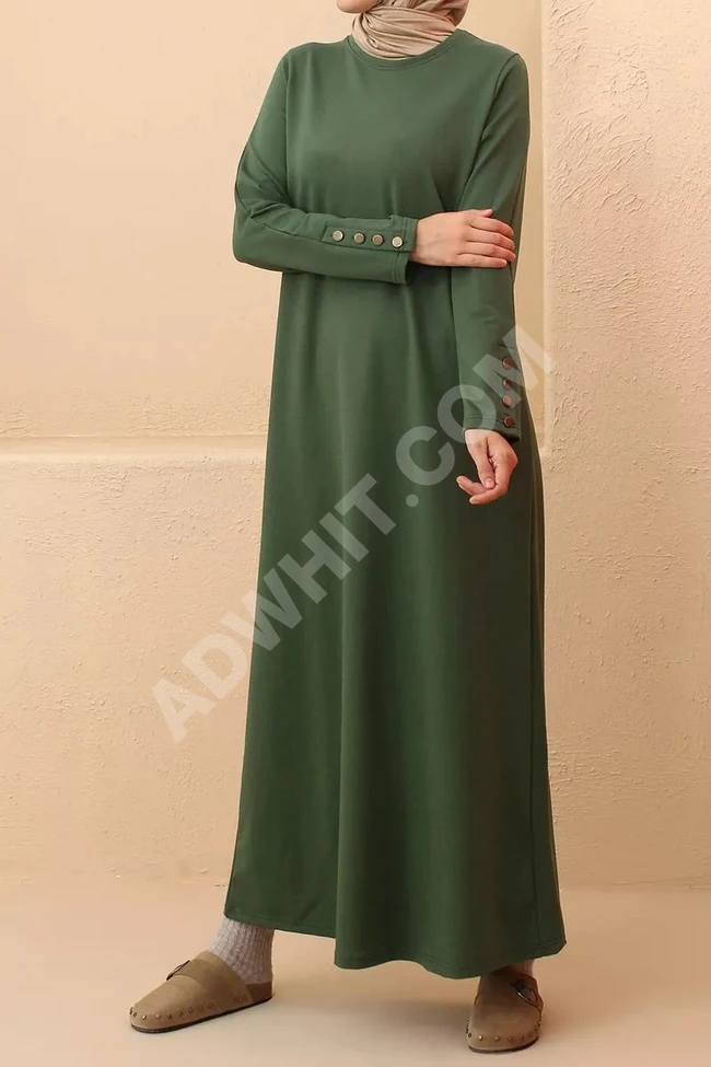 فستان نسائي شتوي طويل للمحجبات 