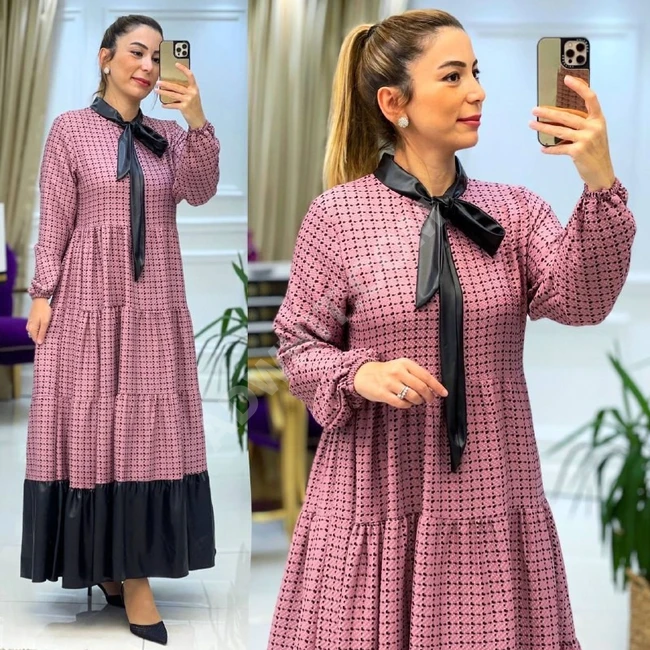 فستان نسائي طويل للمحجبات 