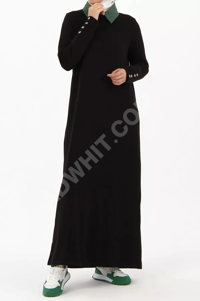 فستان نسائي شتوي طويل للمحجبات 