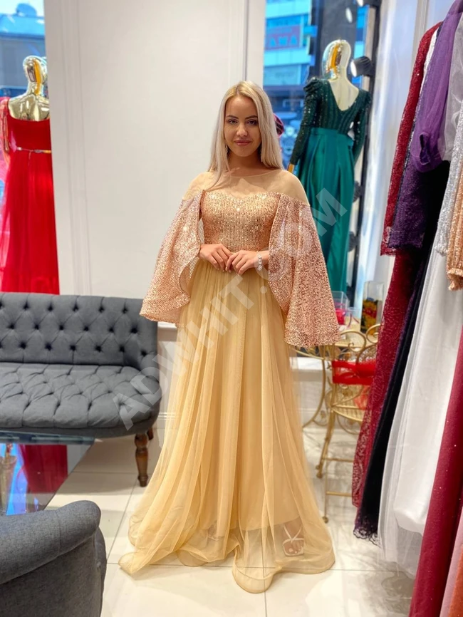 فستان سهرة نسائي طويل