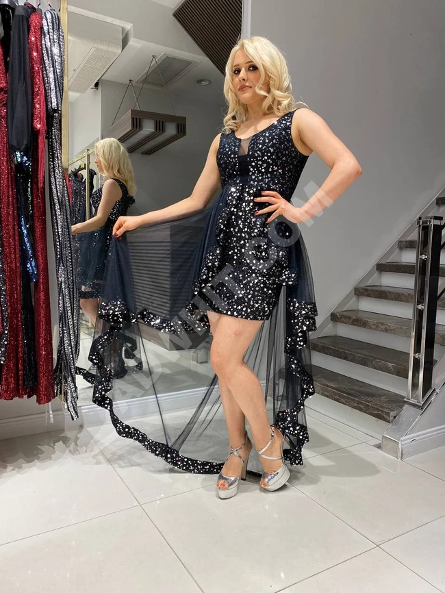 فستان سهرة نسائي قصير 