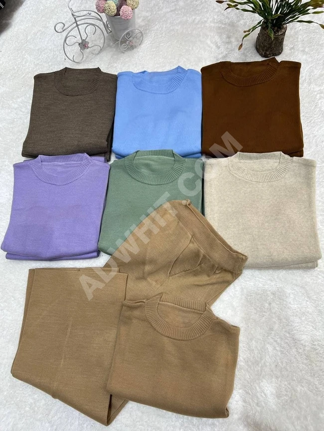 طقم نسائي تريكو