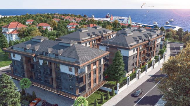 مشروع استثماري سكني في اسطنبول بيليك دوزو مارينا على البحر مباشر كود المشروع ( IC 72)
