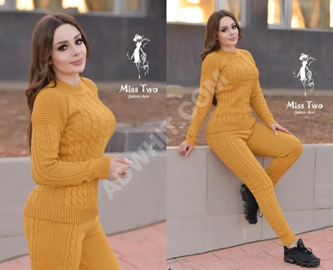 بيجامة صوف نسائية