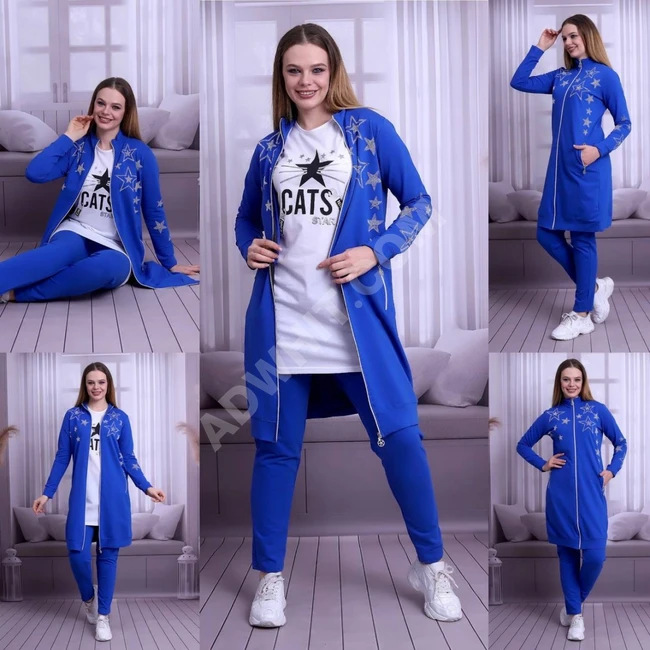 بيجامة نسائية 3 قطع