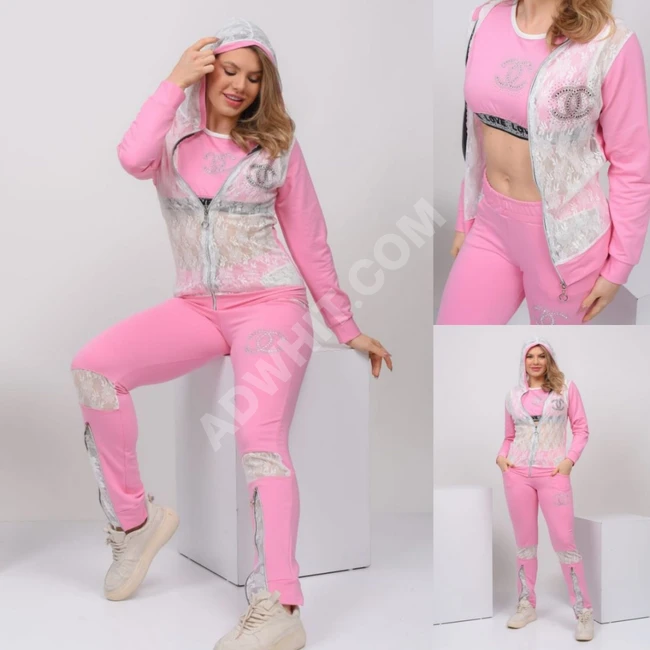 بيجامة نسائية 3 قطع