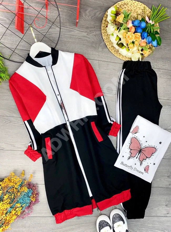 بيجامة نسائية 3 قطع