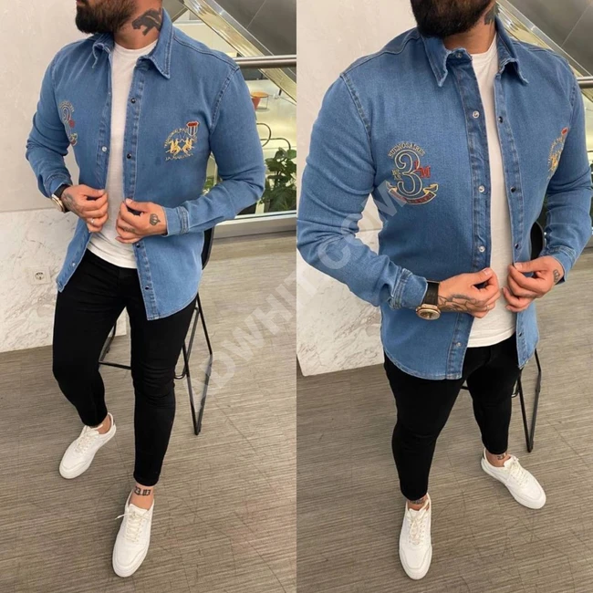 قميص جينز رجالي