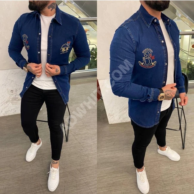 قميص جينز رجالي