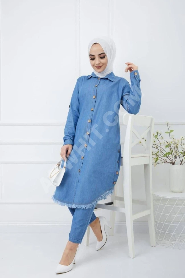 طقم جينز نسائي