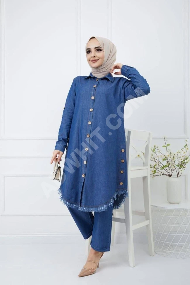 طقم جينز نسائي