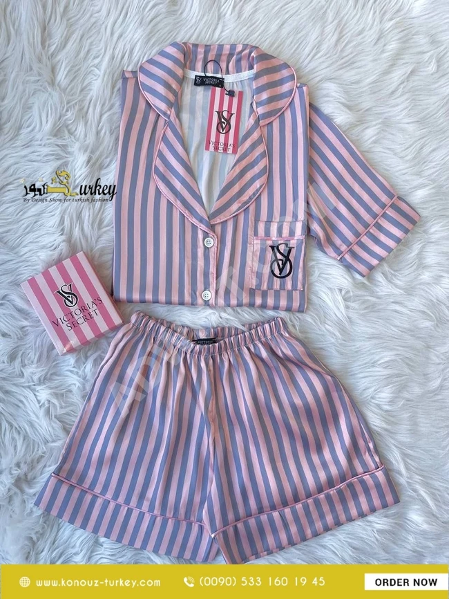 بيجامة شورت ساتان