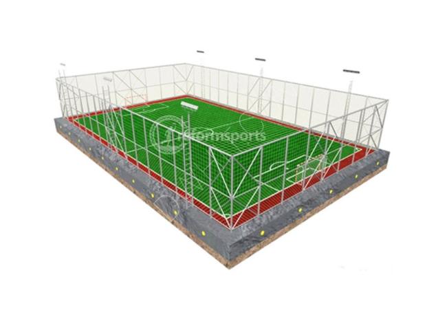 بناء ملعب كرة قدم خماسي