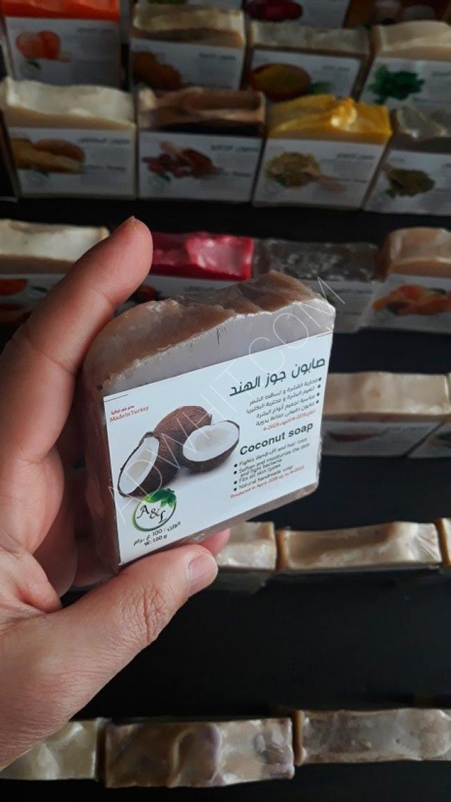 صابون جوز الهند – طبيعي منتج يدوي.