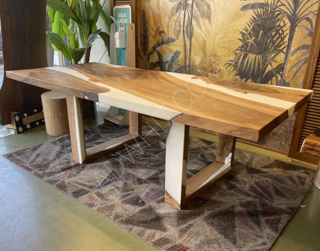 Handmade epoxy table, dining table