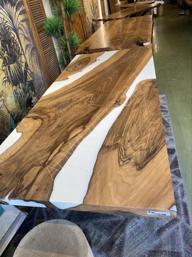 Handmade epoxy table, dining table