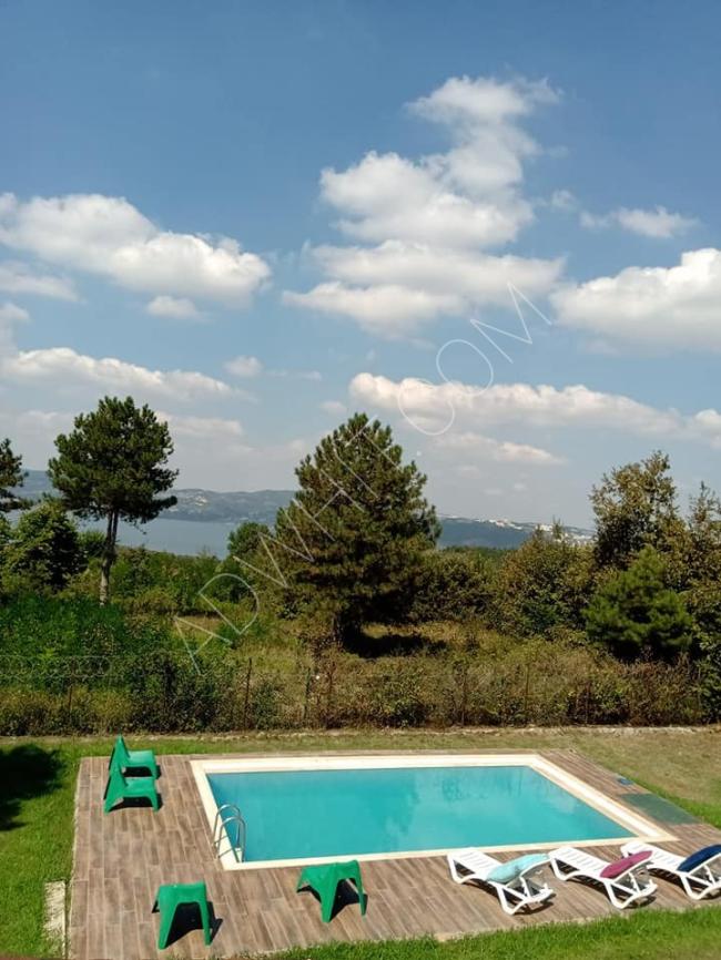 Villa for daily rent in Sapanca overlooking the charming lake