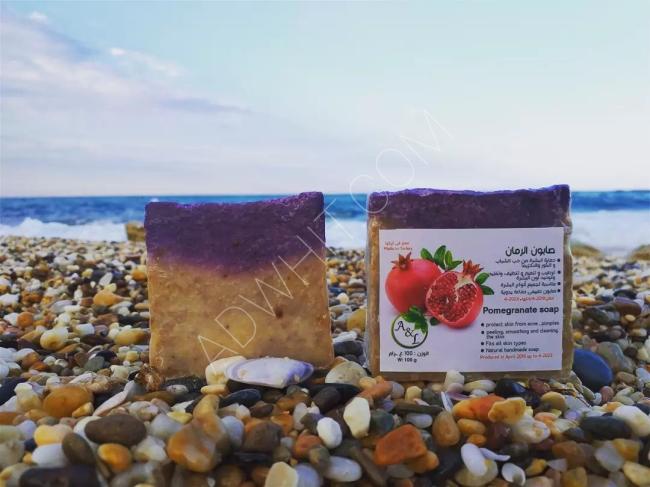 Natural Soap - Natural Pomegranate Soap for healthy and glowing skin