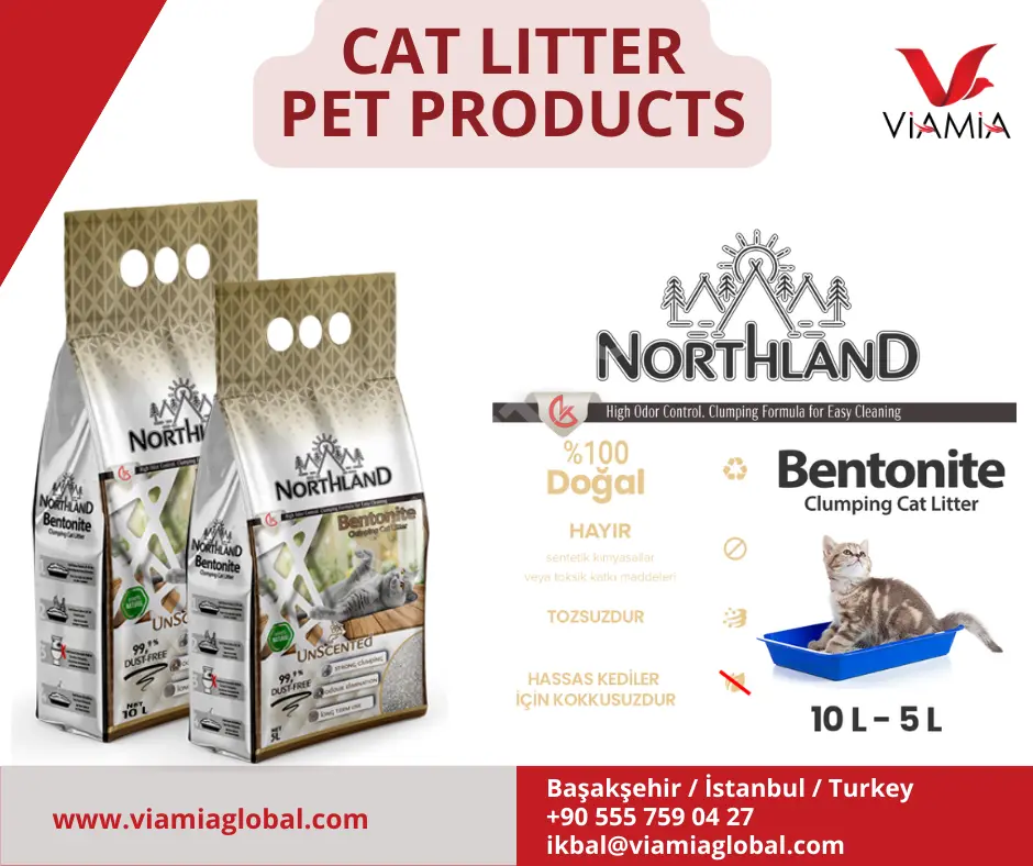Sand for cat litter with and without smell, Turkish made Adwhit